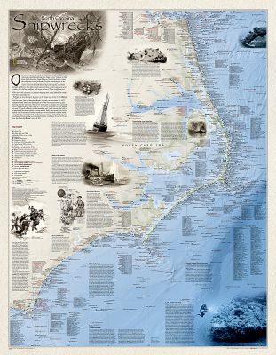 Shipwrecks of the Outer Banks, folded and polybagged