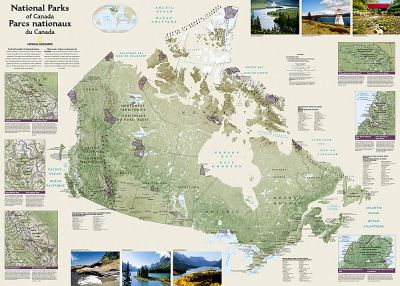 Canada National Parks, folded and polybagged