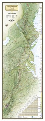 Appalachian Trail Wall Map [Laminated]