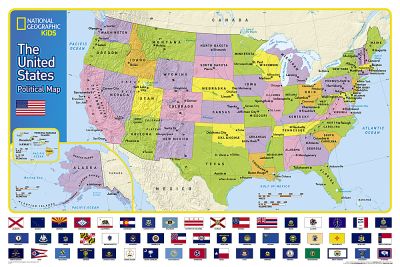 United States for Kids Wall Map, The [Laminated]