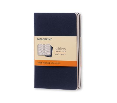 Moleskine Ruled Cahier - Navy Cover (3 Set)