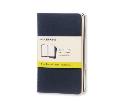Moleskine Plain Cahier - Navy Cover (3 Set)