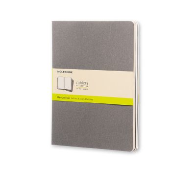 Moleskine Pebble Grey Plain Cahier Extra Large Journal (3 Set)