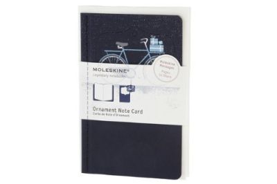 Moleskine Ornament Card Pocket - Snowy Bicycle