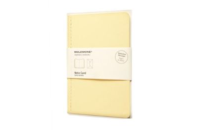 Moleskine Note Card With Envelope - Pocket Frangipane Yellow