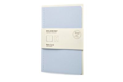 Moleskine Note Card With Envelope - Large Iris Blue