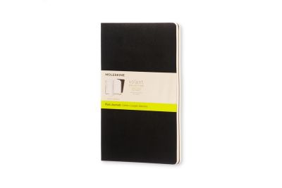 Moleskine Volant Large Plain Black 2-set