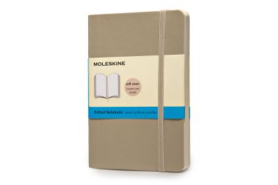 Moleskine Soft Cover Khaki Beige Pocket Dotted Notebook