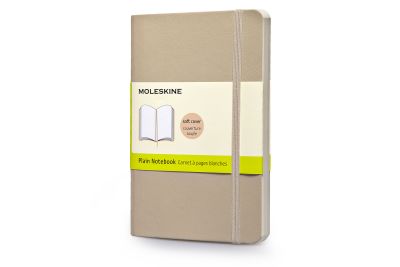 Moleskine Soft Cover Khaki Beige Pocket Plain Notebook