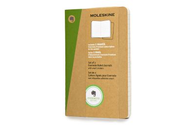 Pocket Ruled Kraft Soft Evernote Journal With Smart Stickers 2 Set