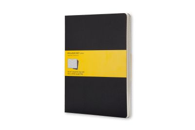 Moleskine Squared Cahier XL - Black Cover (3 Set)