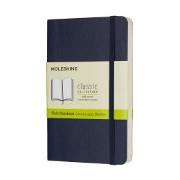 Moleskine Sapphire Blue Pocket Plain Notebook Soft