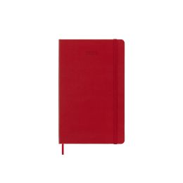Moleskine 2025 12-Month Daily Large Hardcover Notebook: Scarlet Red